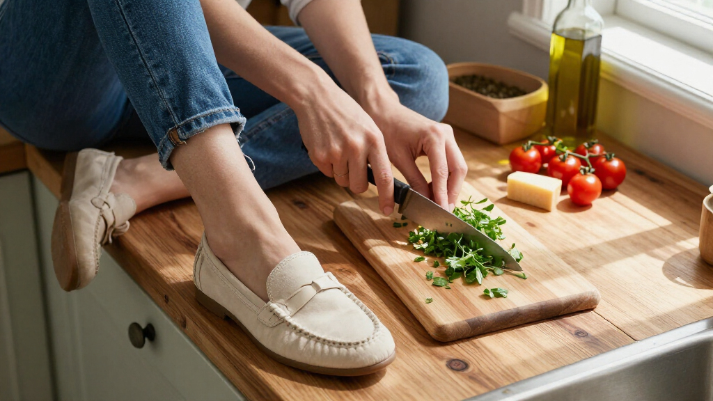 best cropped jeans and French girl shoes