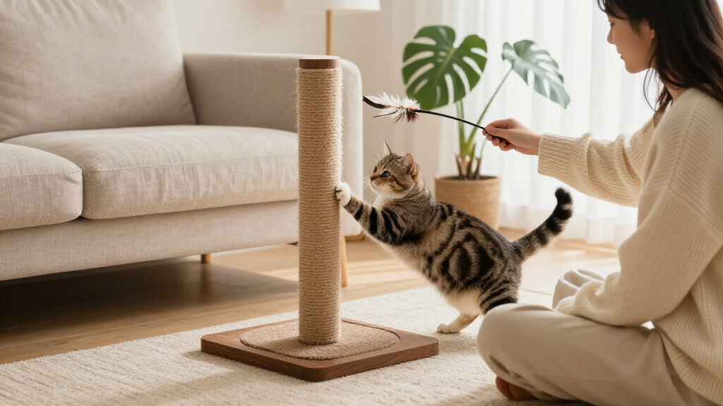 premium luxury cat scratching posts