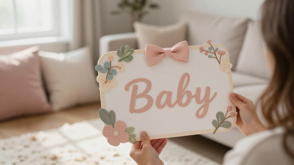 baby birth announcement sign with name