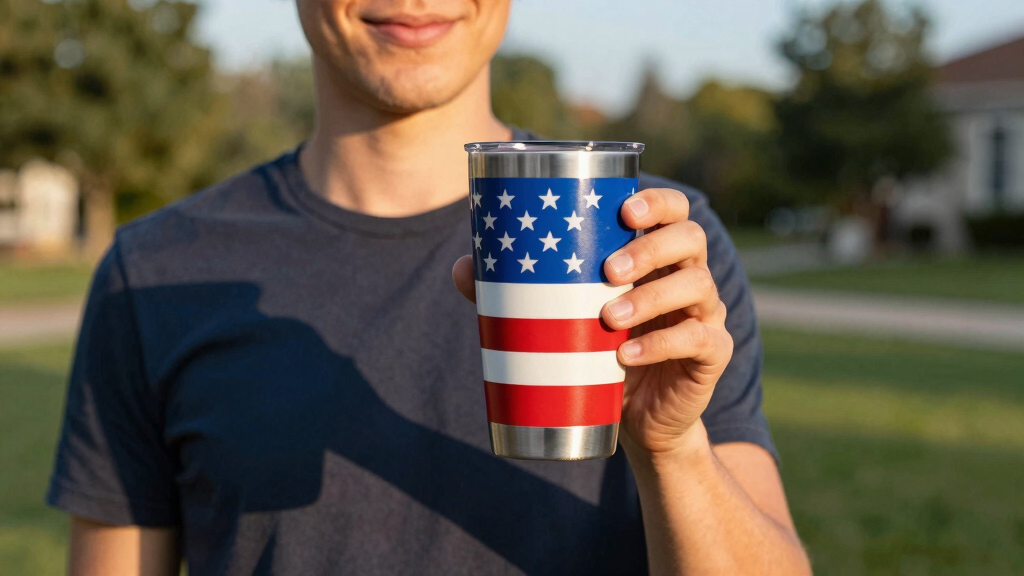 patriotic outdoor drinkware