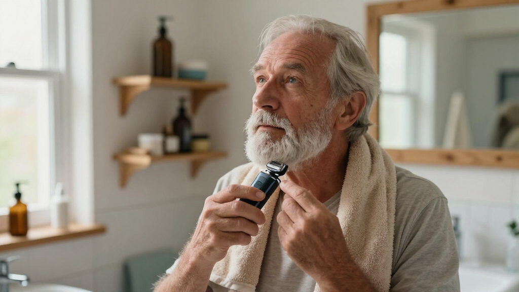 electric razor for elderly man