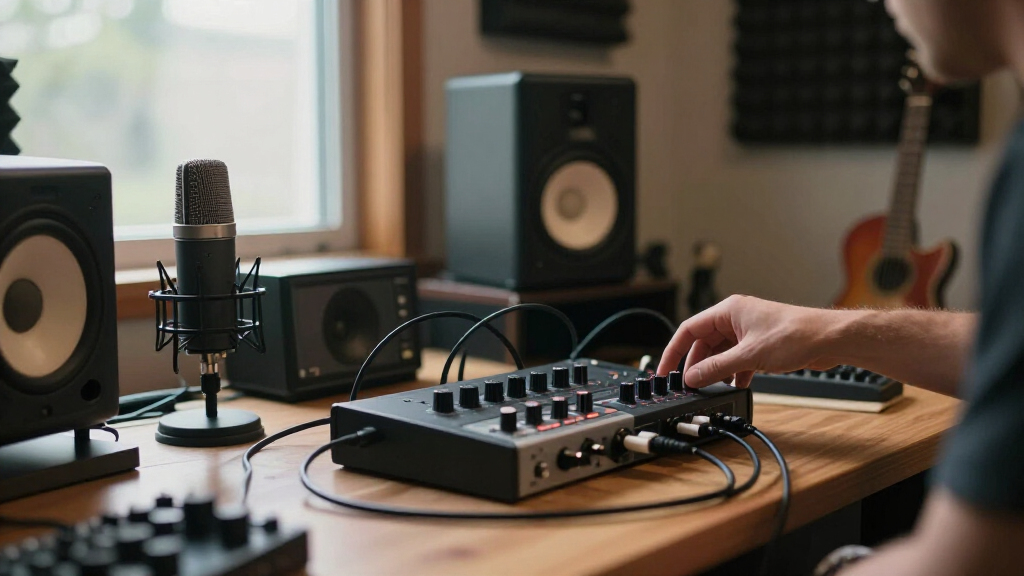 audio interface for multi room recording