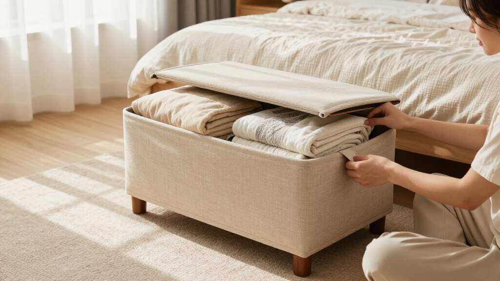 storage ottoman for bedroom