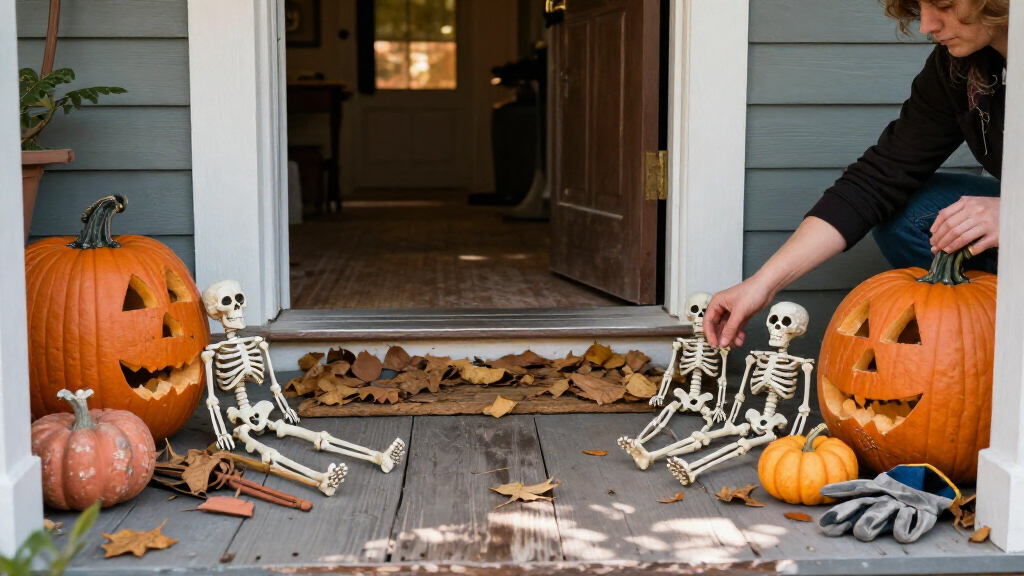 Halloween skeleton decorations