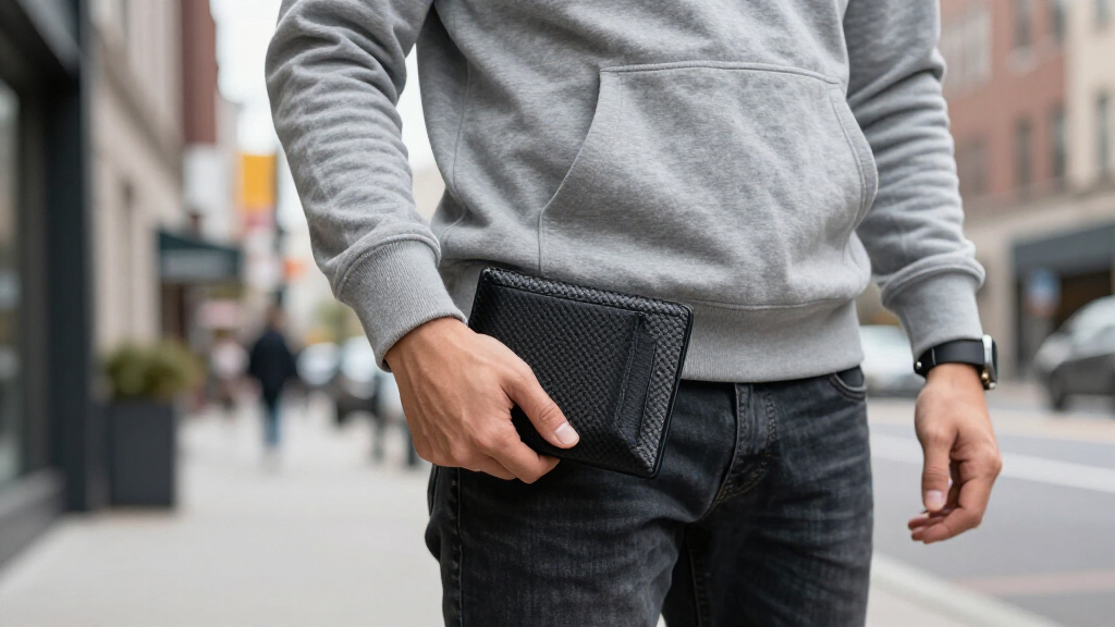carbon fiber front pocket wallets for men