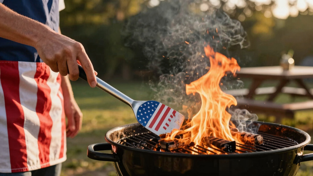 patriotic grilling tools