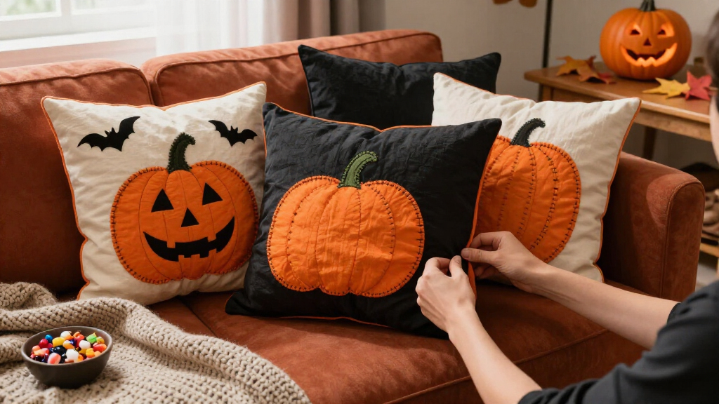 Halloween throw pillow covers