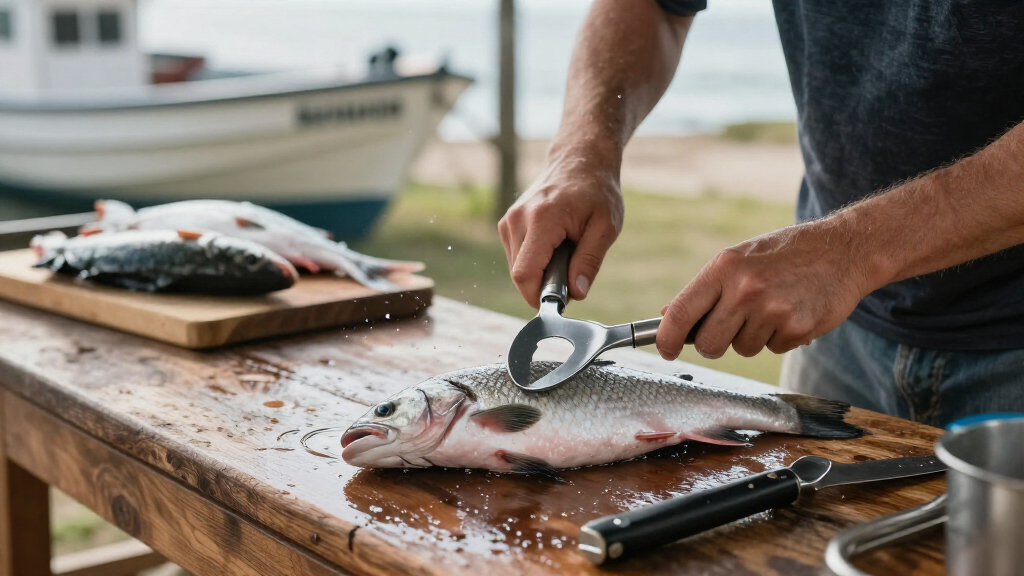 commercial fish scaler tool