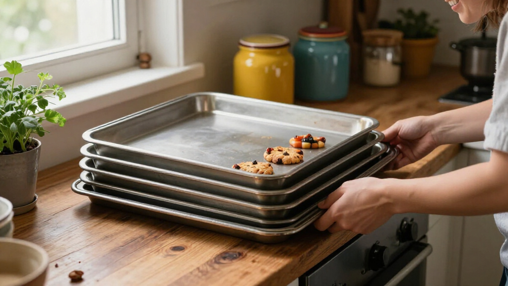 heavy duty baking sheet set for small kitchen