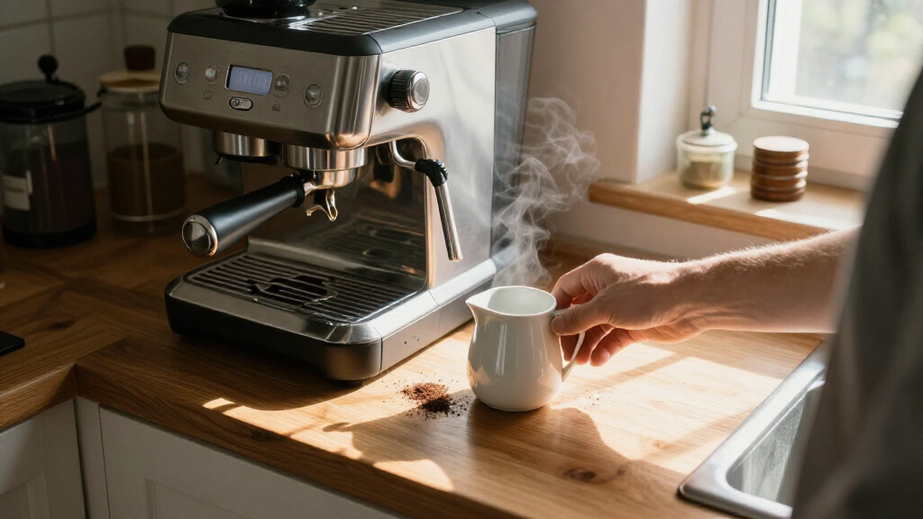 stainless steel espresso machine
