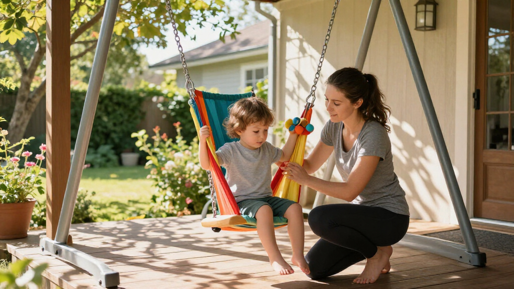 calming swing for autism sensory needs