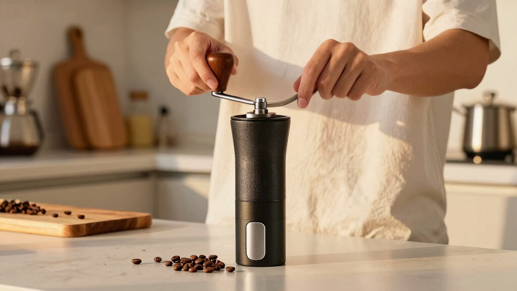 best hand grinder for espresso with magnetic catch cup