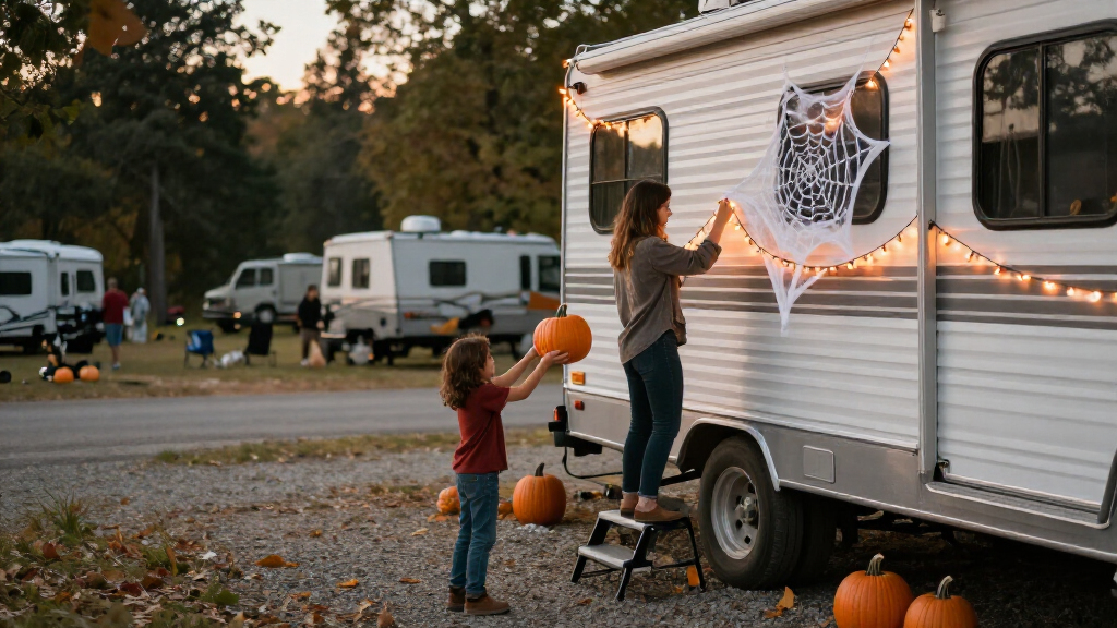 Halloween RV decorations