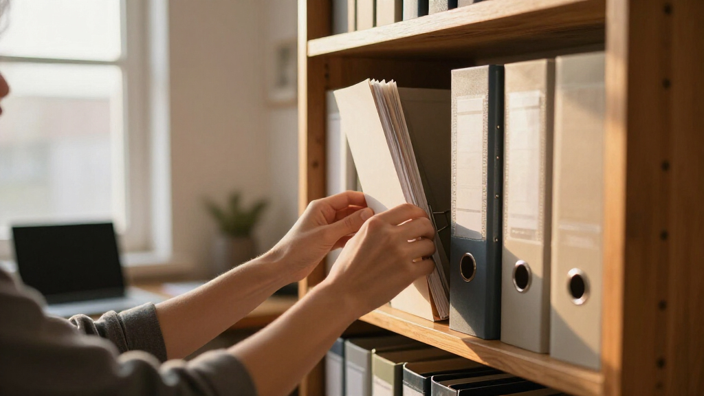 best tall office shelf for financial records