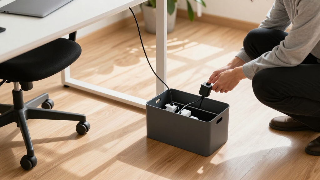best cable management boxes for office floors