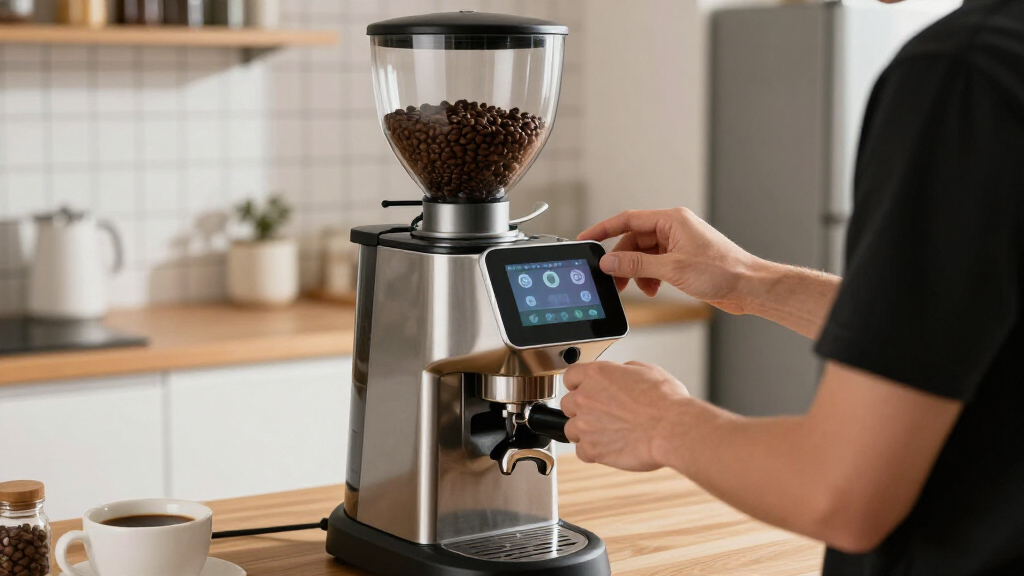 best hopper espresso grinder with touchscreen controls