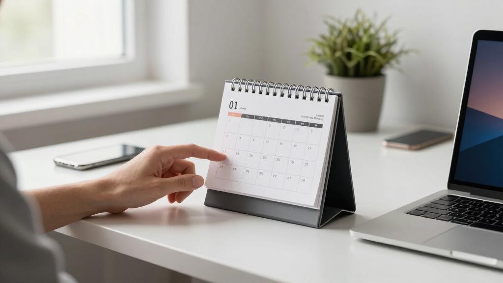inspirational quote desk calendar
