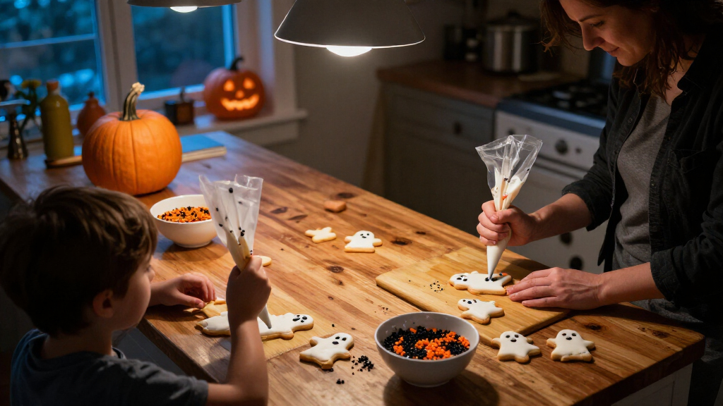 Halloween ghost cookie decorating kits