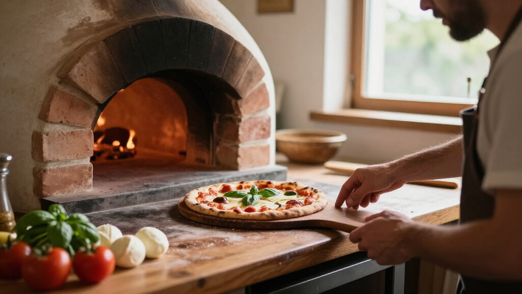 wood-fired pizza oven