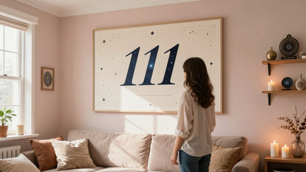 angel number wall art