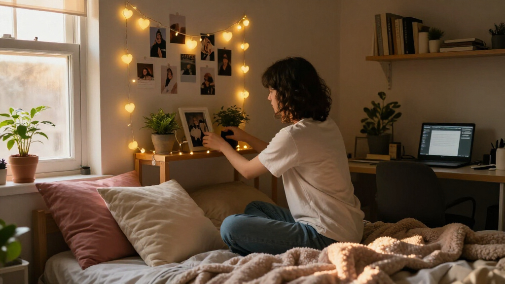 relationship-themed dorm decor