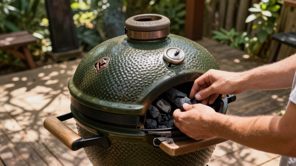 kamado grill ceramic large