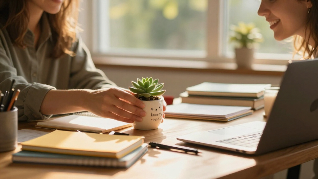 motivational quote desk accessories