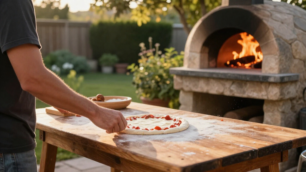 outdoor pizza oven for backyard