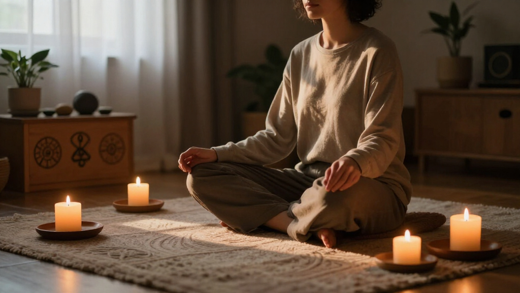 spiritual meditation candles