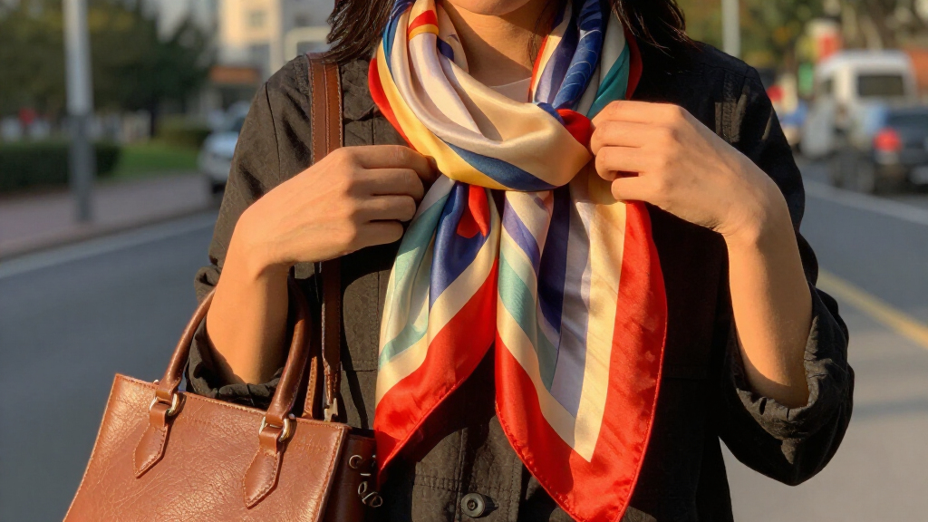 silk twilly scarves for handbags to upgrade a handbag
