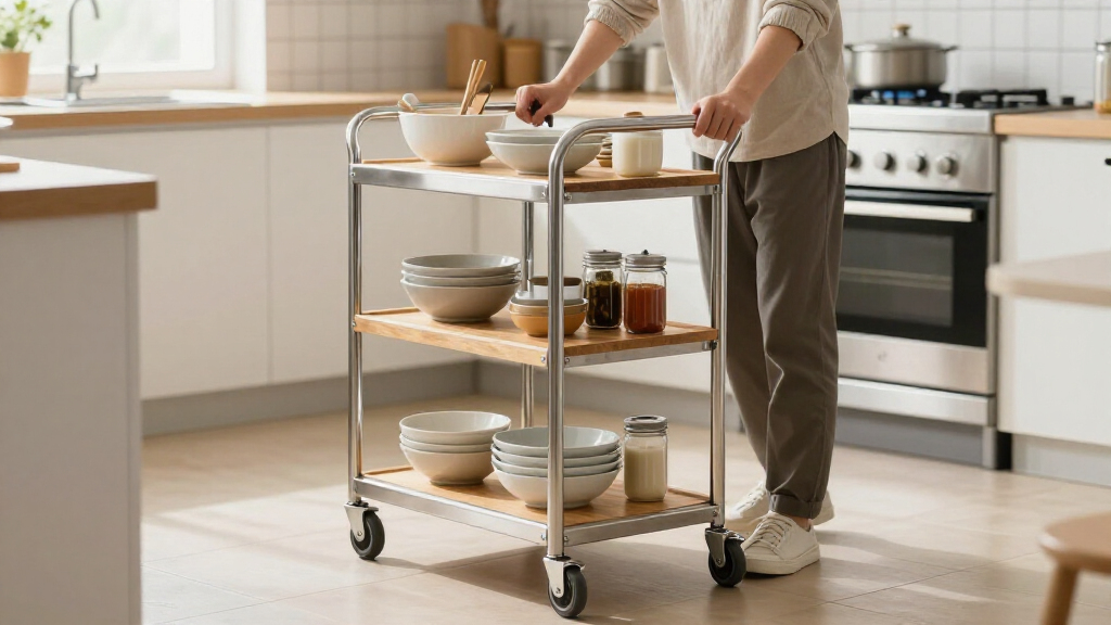 best rolling kitchen carts with storage