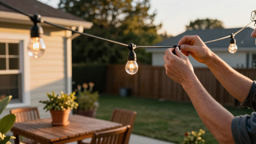 smart outdoor string lights