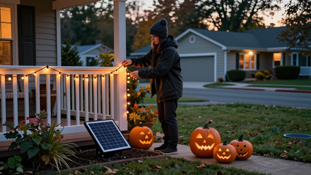 solar powered halloween lights