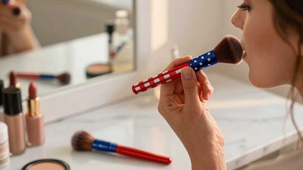 patriotic makeup brushes