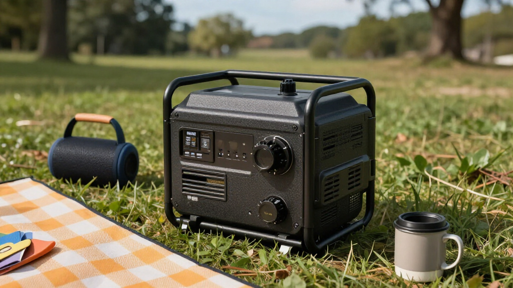 portable generator for outdoor art events
