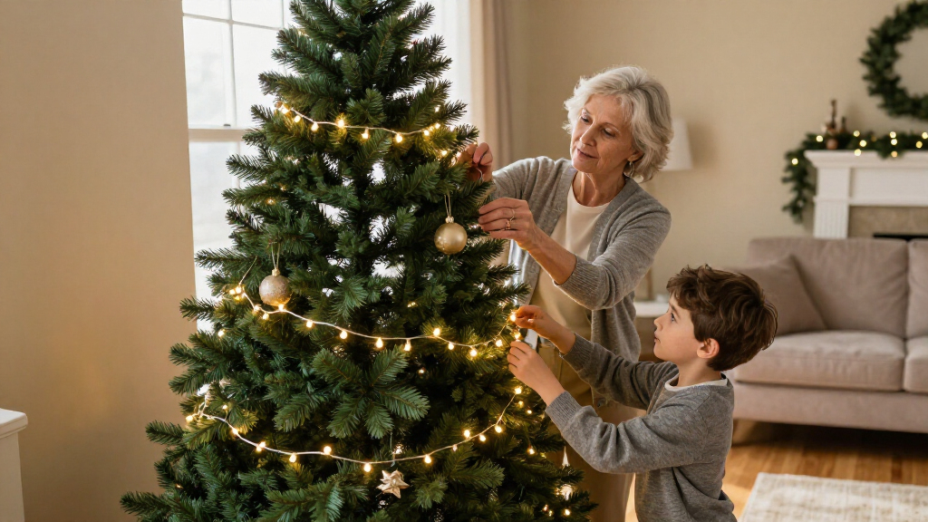 pre lit christmas trees