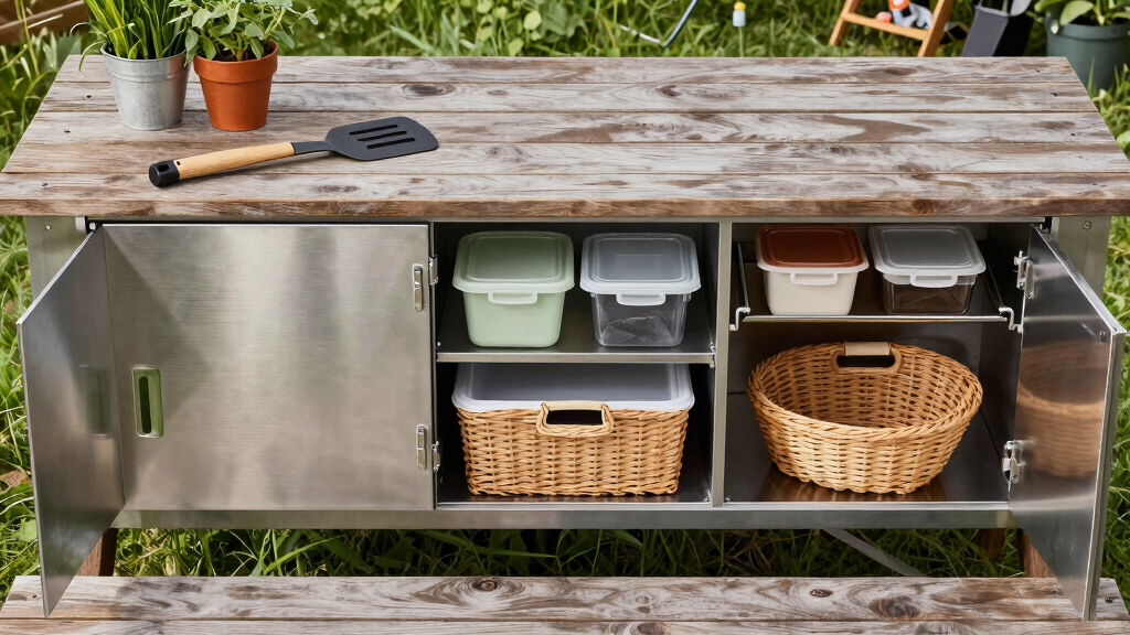 outdoor kitchen storage solutions