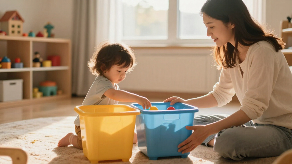 kids' organizational storage bins