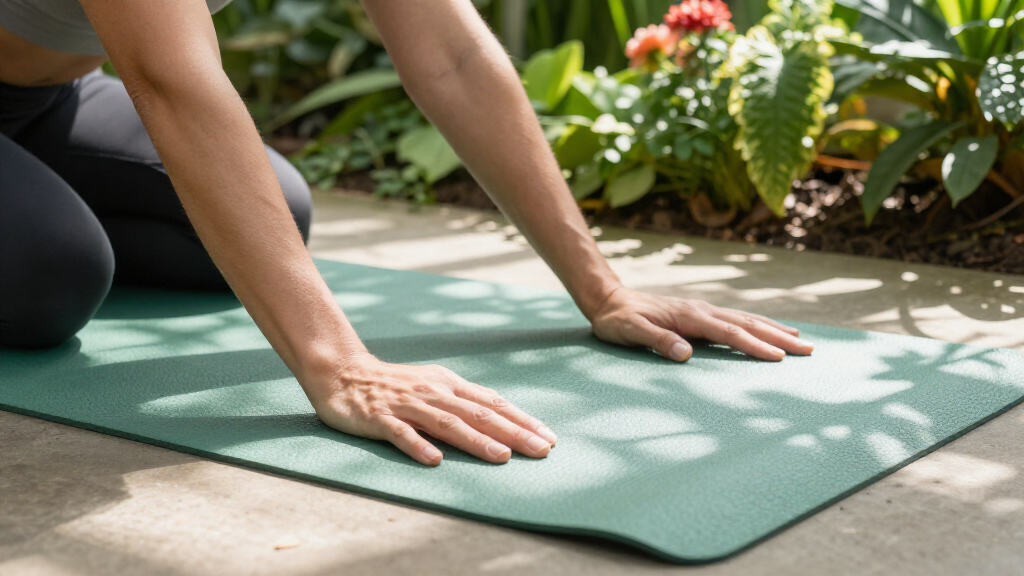 premium yoga mats for joint support