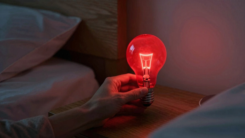 red night light bulb