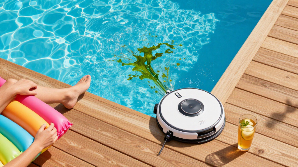 robotic pool vacuum for algae