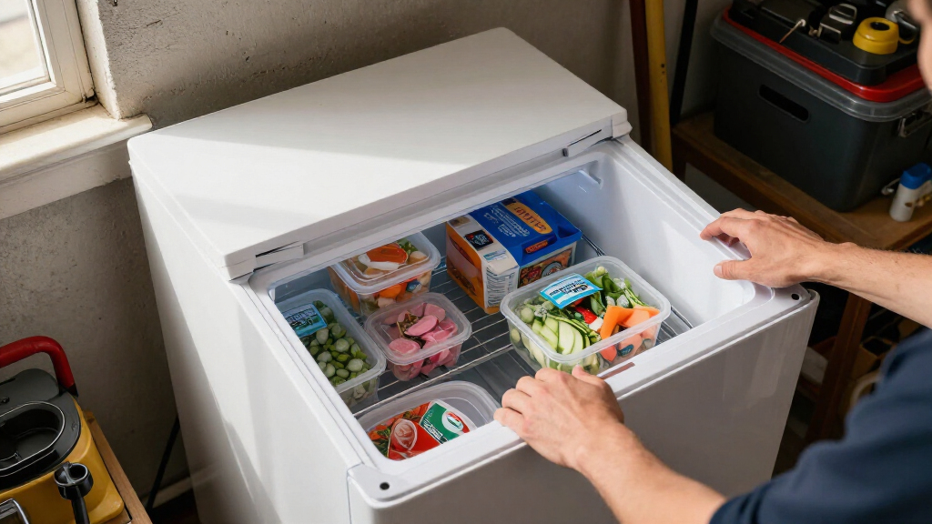 upright freezer garageready