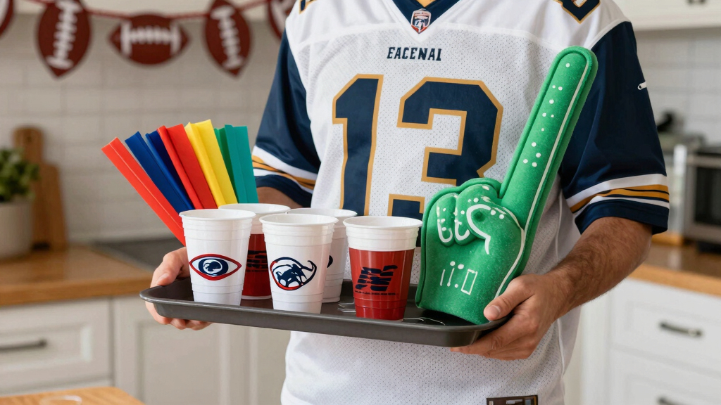 football-themed party supplies