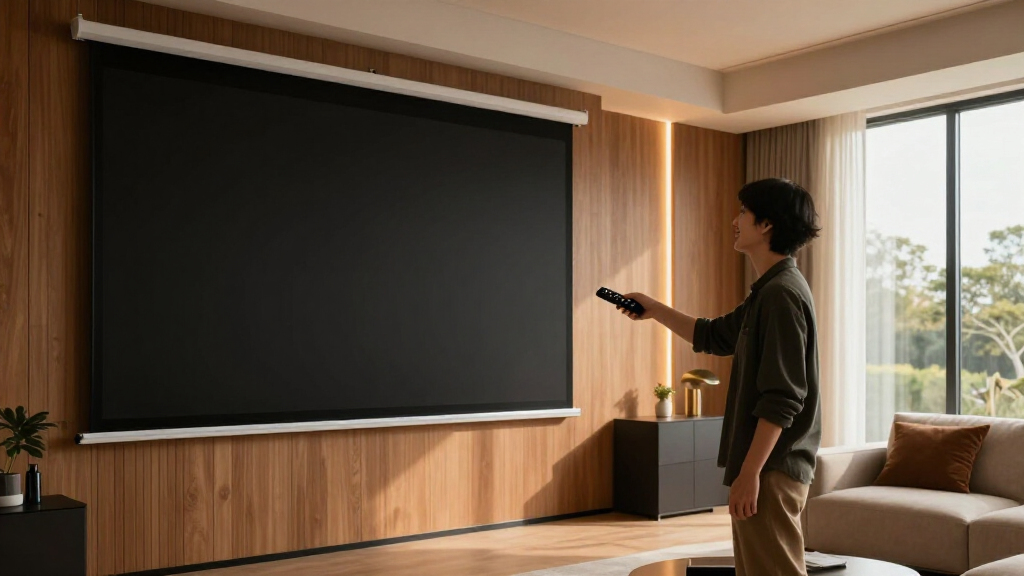 premium static image projection screens