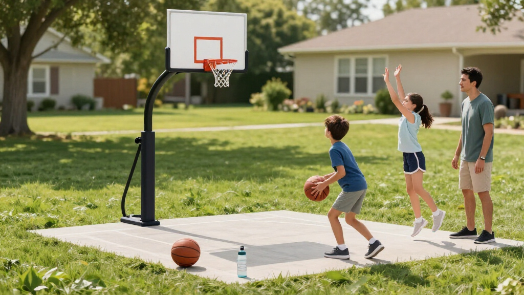 best basketball hoops adjustable in ground