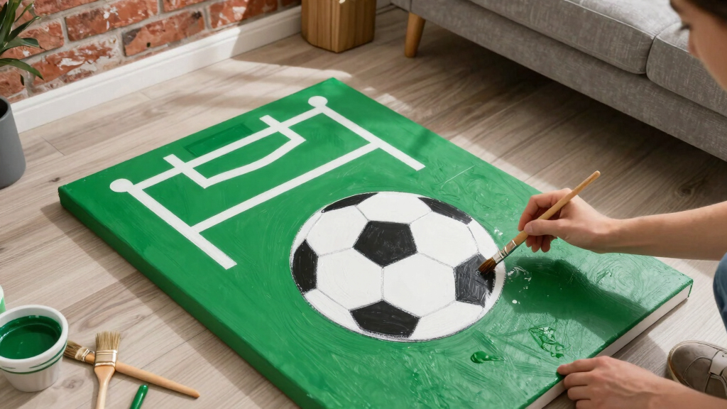 soccer-themed wall art