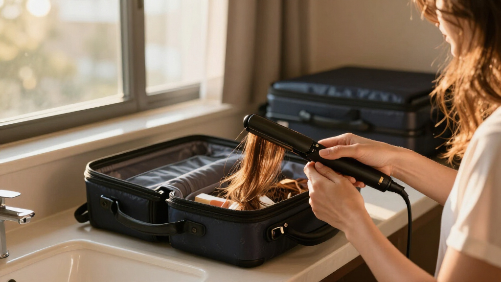 cordless flat iron travel premium