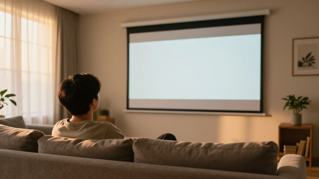 best-projector-screen-for-living-room-walls