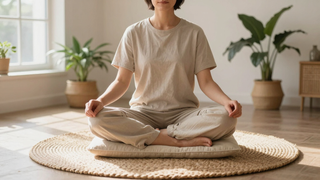 meditation cushions and mats