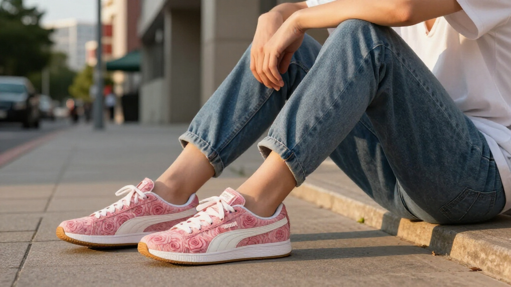 best rose-covered Puma Speedcat sneakers